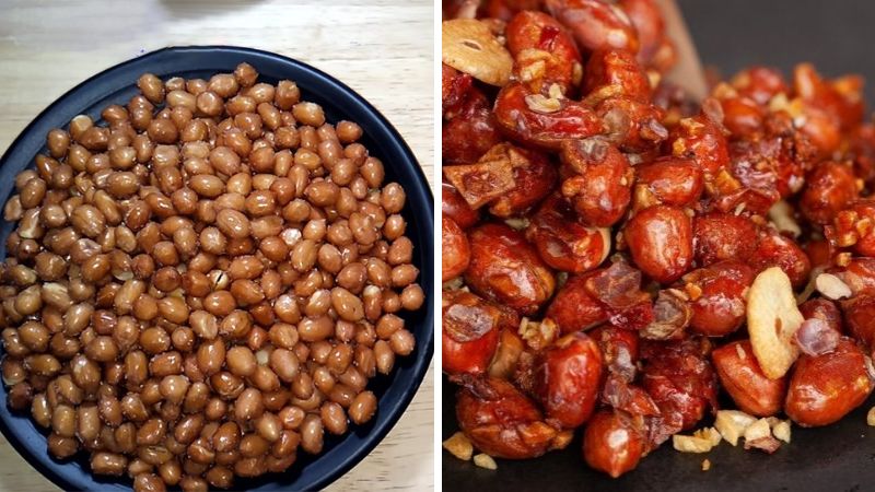 Món ngon chế biến với dầu lạc và đậu phộng